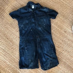NSF denim shorts jumpsuit
